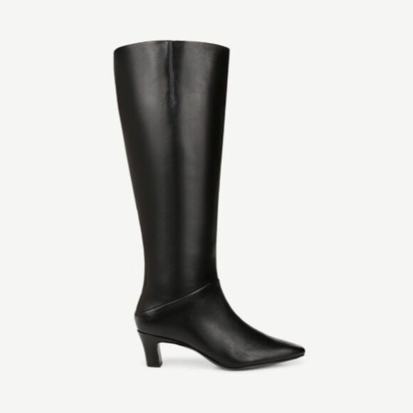 Franco Sarto Andria Knee Hight Boot In Black Leather - Picture 8 of 10